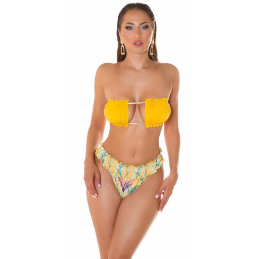 Bikini estampado floral Amarillo [6]