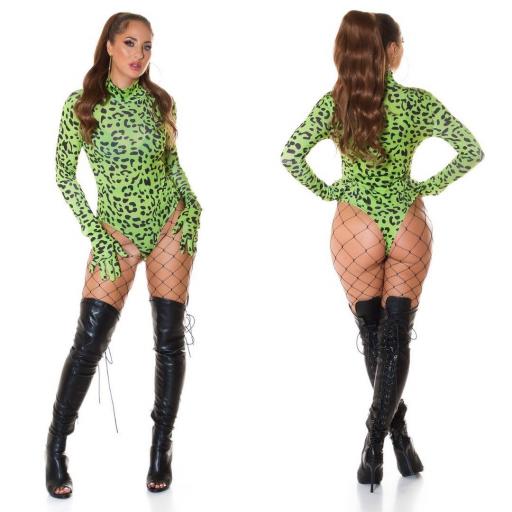 Body leopardo print verde [1]
