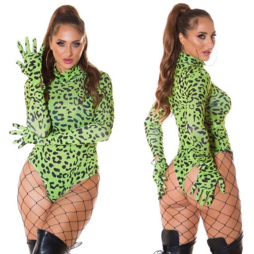 Body leopardo print verde [2]