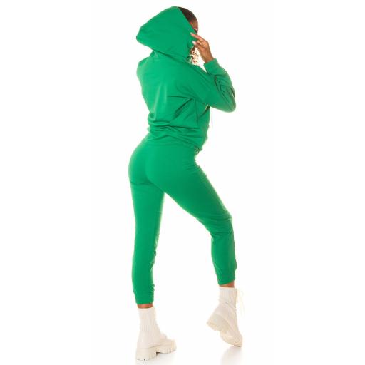 Conjunto casual sport capucha Verde [2]