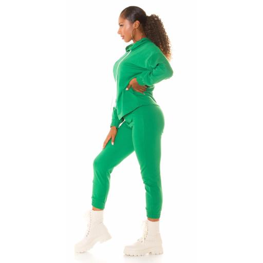 Conjunto casual sport capucha Verde [3]