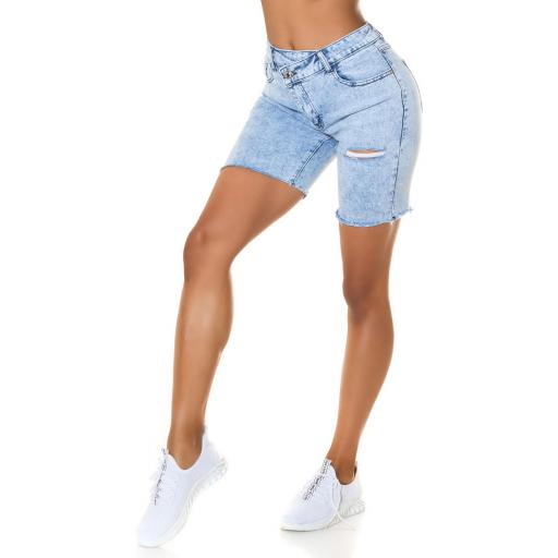 Pantalón Jean corto cintura alta  [2]