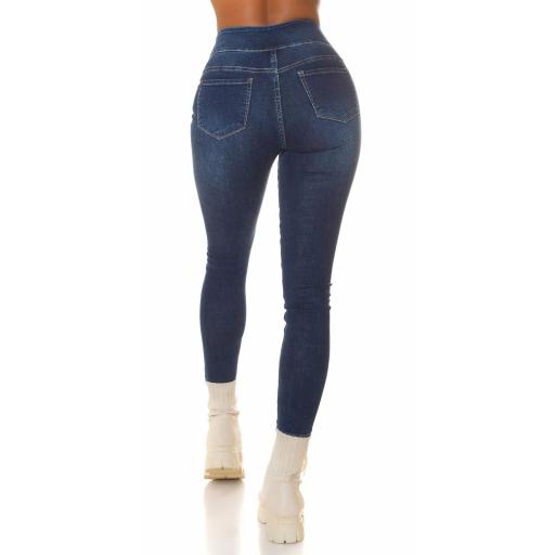 Jeans azules de cintura ancha [6]