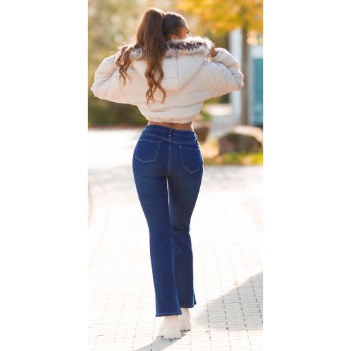 Jeans de mujer cintura alta campana [6]