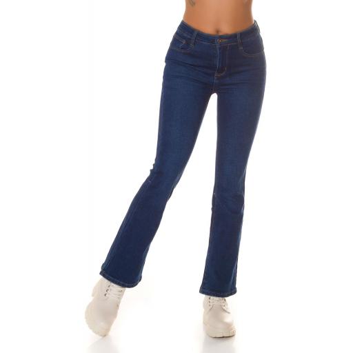 Jeans de mujer cintura alta campana [2]