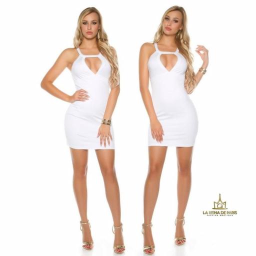 Mini vestido blanco espalda con recortes [3]