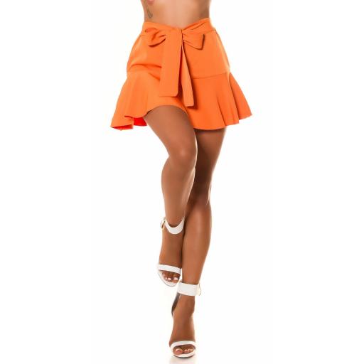 Falda pantalón elegante Naranja [4]