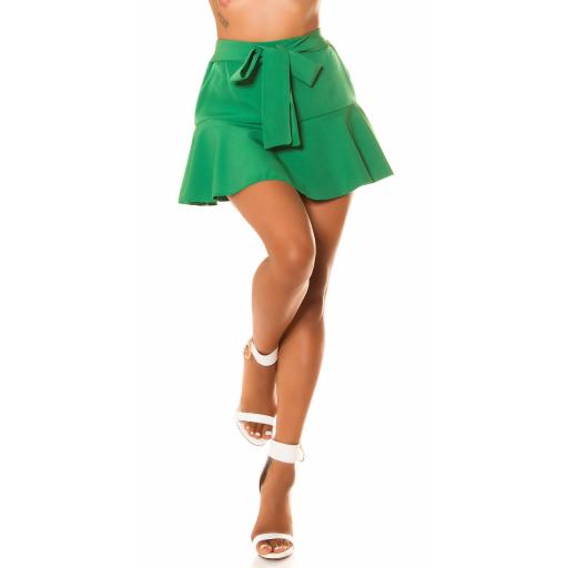 Falda pantalón elegante Verde [5]