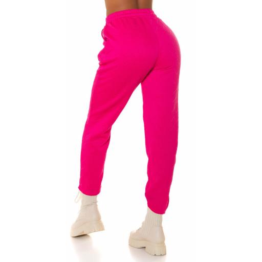 Pantalón Joggers casual rosa [1]