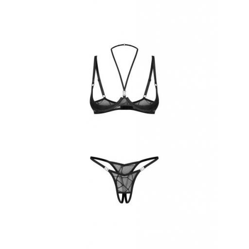 Set lenceria Abierto de Encaje negro [3]