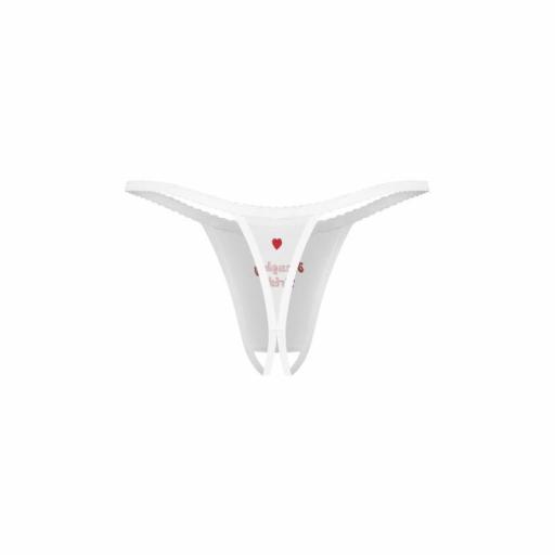 Tanga Abierta novia traviesa Blanca [2]