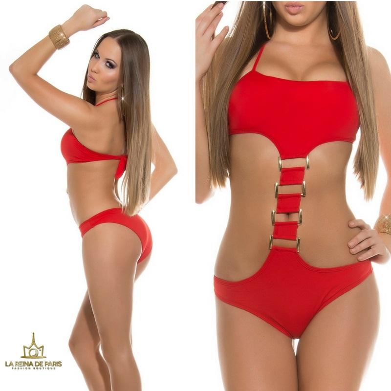 Comprar Trikini Atractivo Akumal Rojo Trikinis 2023 Tendencias