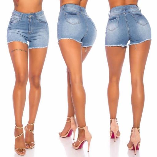 Jean shorts corto azul cintura alta [1]
