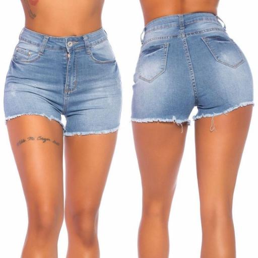 Jean shorts corto azul cintura alta [2]