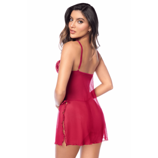 Babydoll rojo sensual y romántico [1]