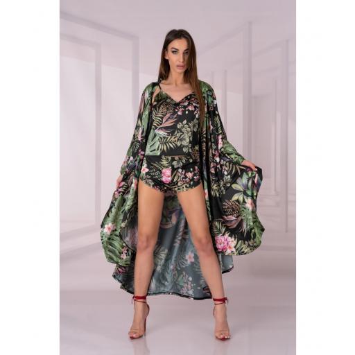 Bata Kimono de Seducción Tropical [12]
