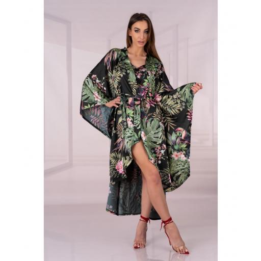 Bata Kimono de Seducción Tropical [1]