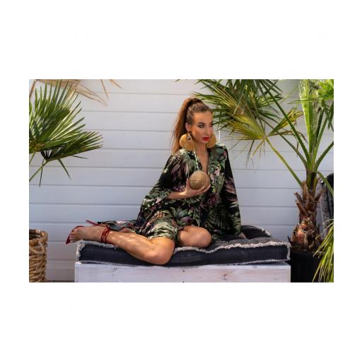 Bata Kimono de Seducción Tropical [9]