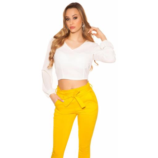Blusa blanca con espalda descubierta  [8]
