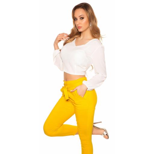Blusa blanca con espalda descubierta  [2]