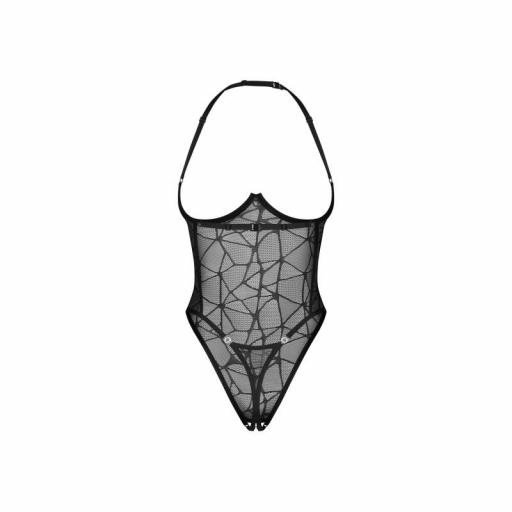 Body negro abierto con malla transparente [3]