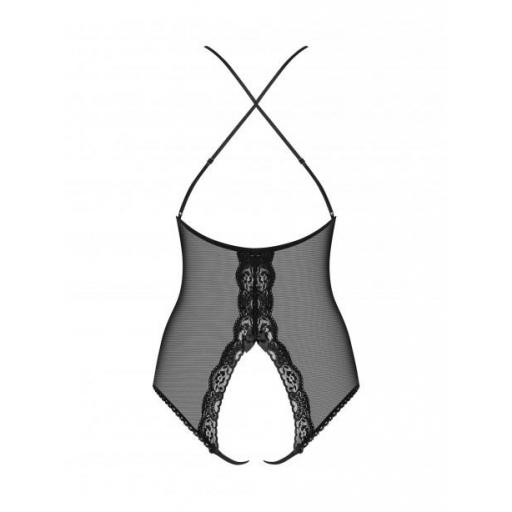 Body Negro Transparente entrepierna abierta [5]