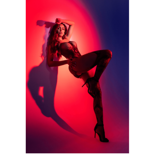  Bodystocking  Serpiente Medias Integradas [3]