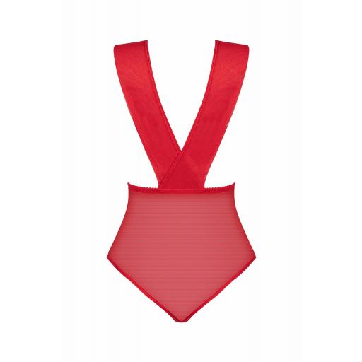 Body rojo pasión de encaje y tul [7]