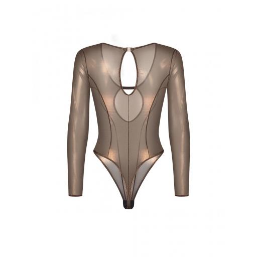 Body Transparente de Malla Dorada [5]