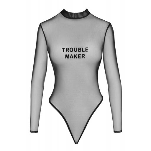 Body travieso transparente de tul negro [5]