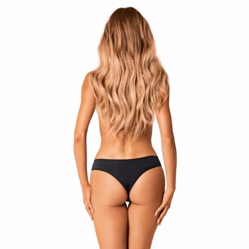 Braga negra tul floral y encaje bordado [3]