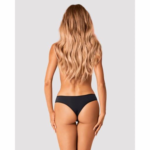 Braga negra tul floral y encaje bordado [7]