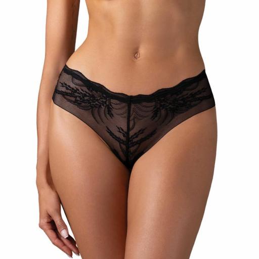 Braguitas negras de malla y encaje [0]