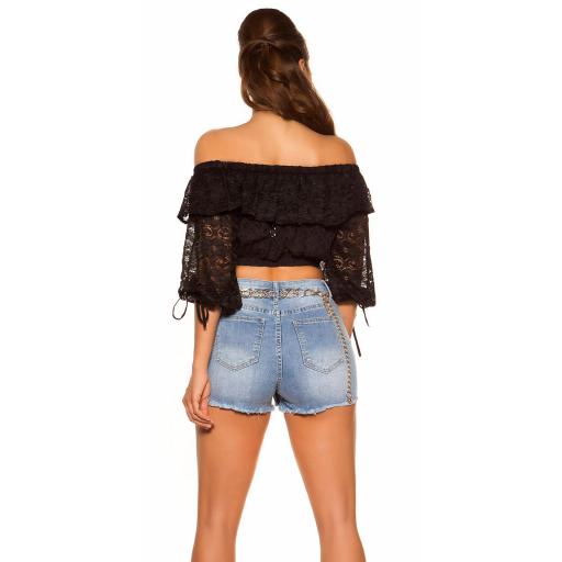 Camisa encaje negro off shoulder [1]