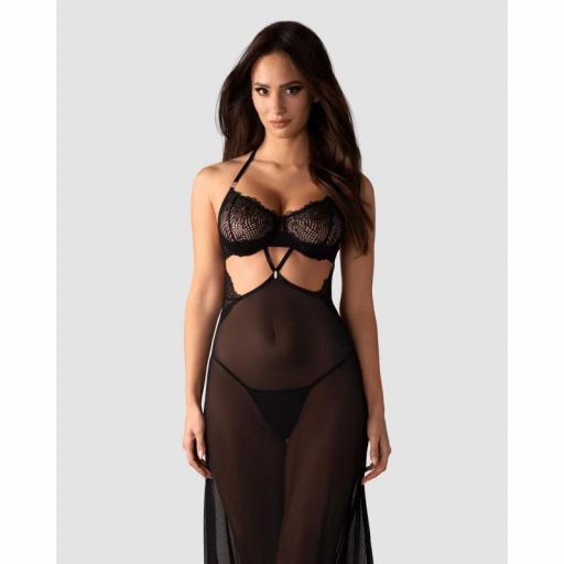 Camisola de tul negro transparente [2]