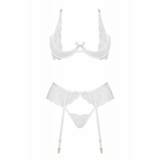 Conjunto blanco de sensualidad delicada [6]