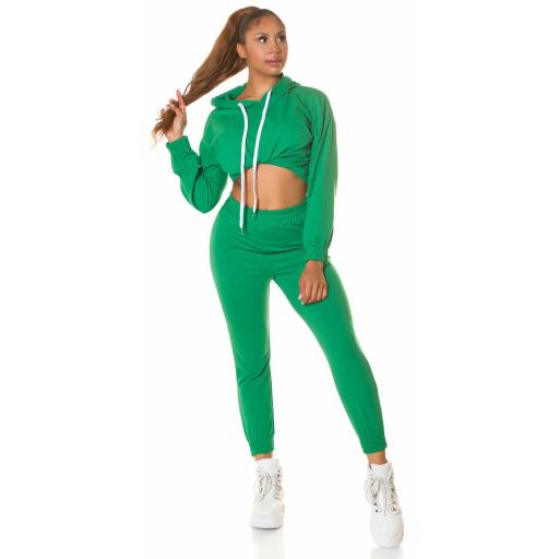 Conjunto casual sport capucha Verde [9]