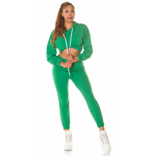 Conjunto casual sport capucha Verde [11]