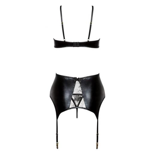 Conjunto con encaje y negro lacado [10]
