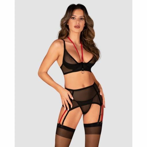 Conjunto Negro con Toques Rojos [4]