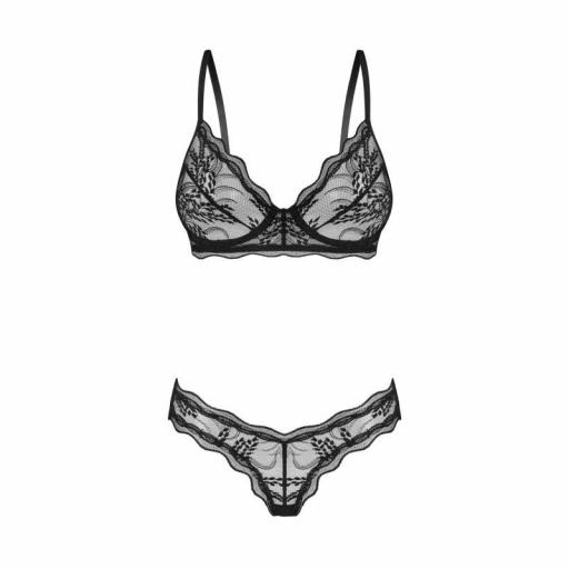 Conjunto negro romance y encaje elástico [6]