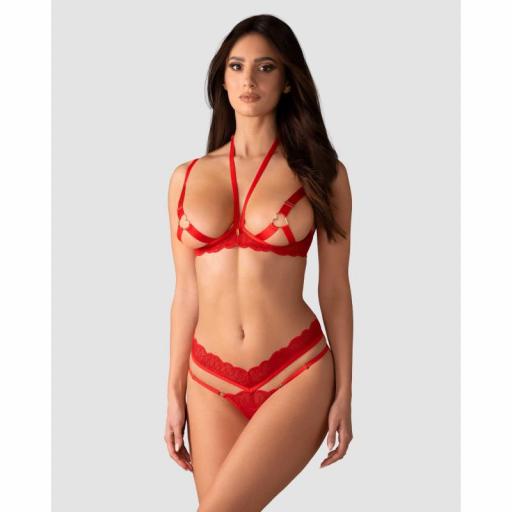 Conjunto rojo abierto fuego prohibido [1]