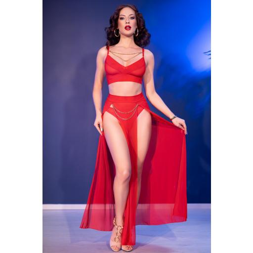 Conjunto rojo encanto que hipnotiza [4]