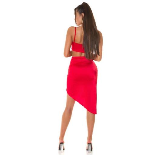 Conjunto verano de falda y top rojo [2]