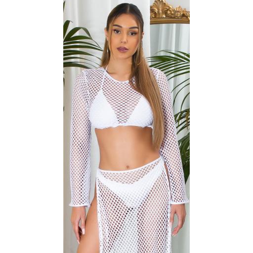 Crop top veraniega blanco de Red [13]