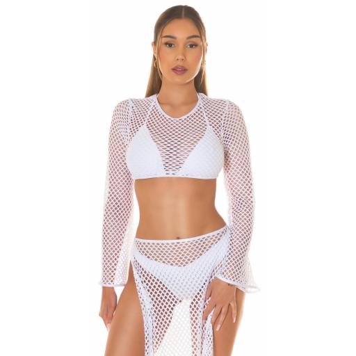 Crop top veraniega blanco de Red [7]