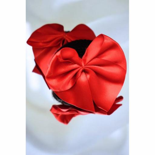 Cubrepezones negros con lazo rojo [4]