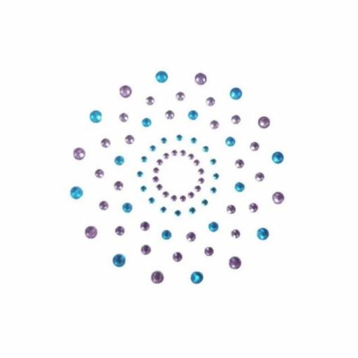 Cubrepezones Strass Azul Violeta [1]