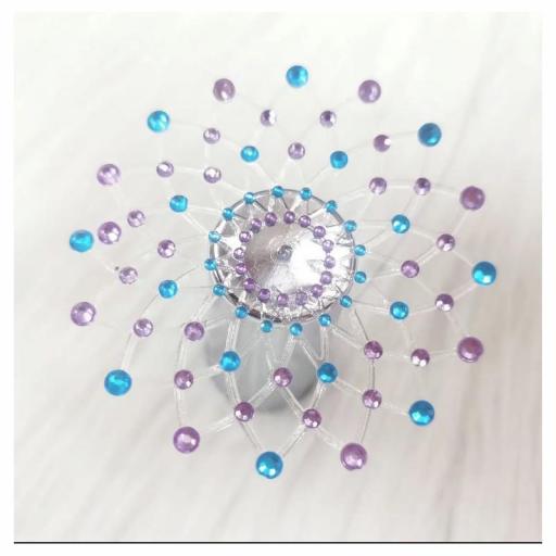 Cubrepezones Strass Azul Violeta [2]