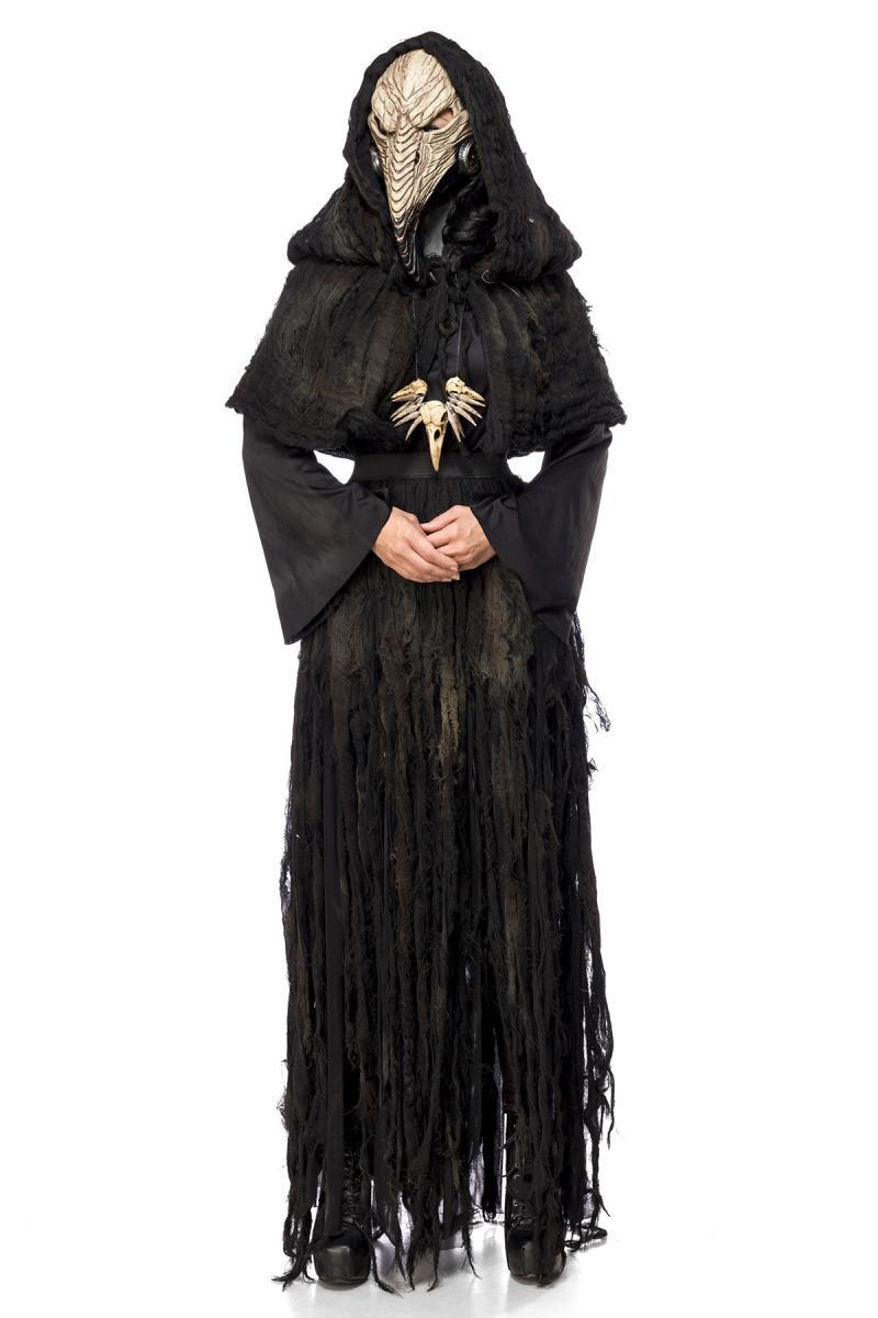 Disfraz vestido maléfica con capucha mujer